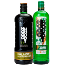 Hooghoudt graanjenever, jonge dubbele graanjenever, kalmoes beerenburg of zachtbitter